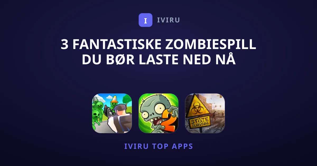 3 Fantastiske Zombiespill Du Bør Laste Ned Nå
